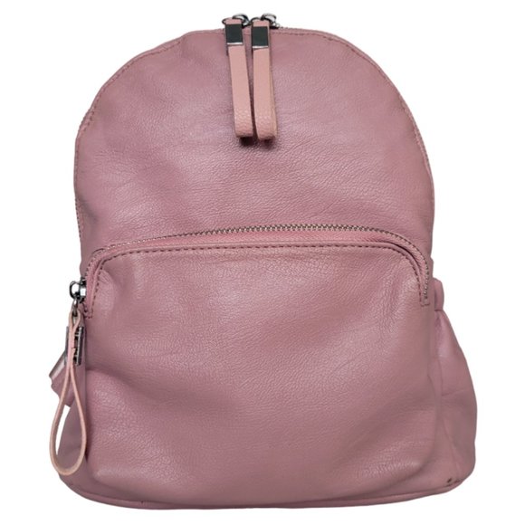 VASCHY Faux Leather Mini Backpack, Lots of Pockets- Pink - Picture 6 of 13